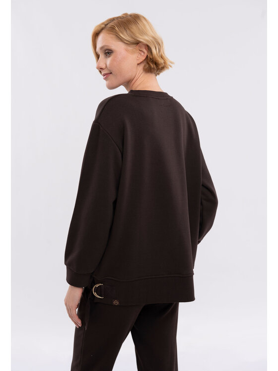 Volcano Volcano Bluza B-PAOLA Brązowy Regular Fit