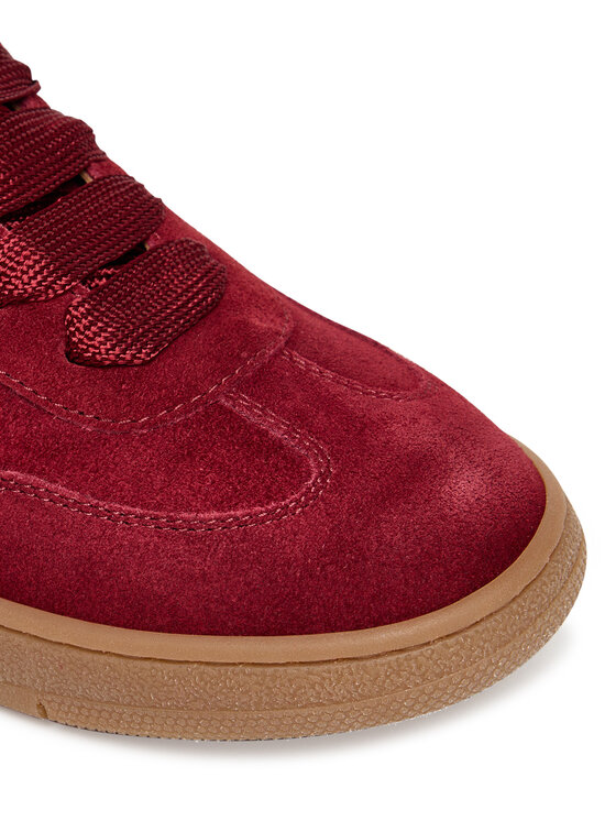 Elisabetta Franchi Elisabetta Franchi Superge Low Cut Lace Up F4A9-E0340-0071 S Bordo rdeča