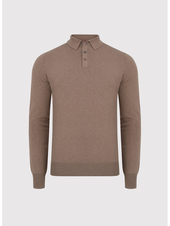 Pako Lorente Pako Lorente Sweter P25WP-2X-004 Beżowy Classic Fit