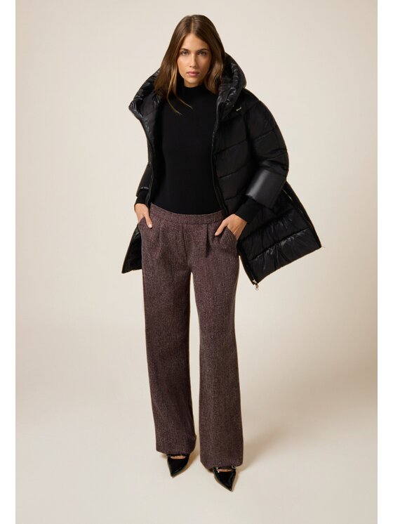 Oltre Oltre Giubbotto piumino F001J000213N033 Nero Baggy Fit