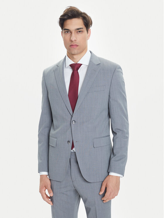 BOSS BOSS Костюм H-Huge 50546087 Сив Slim Fit