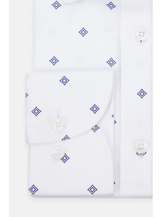Lancerto Lancerto Koszula Violet KO073123000014 Biały Slim Fit