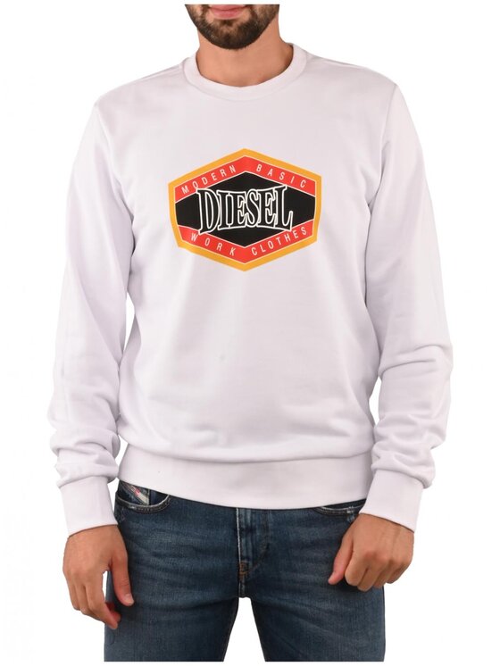 Diesel Diesel Μπλούζα a06499_0hayt-100 Λευκό Regular Fit