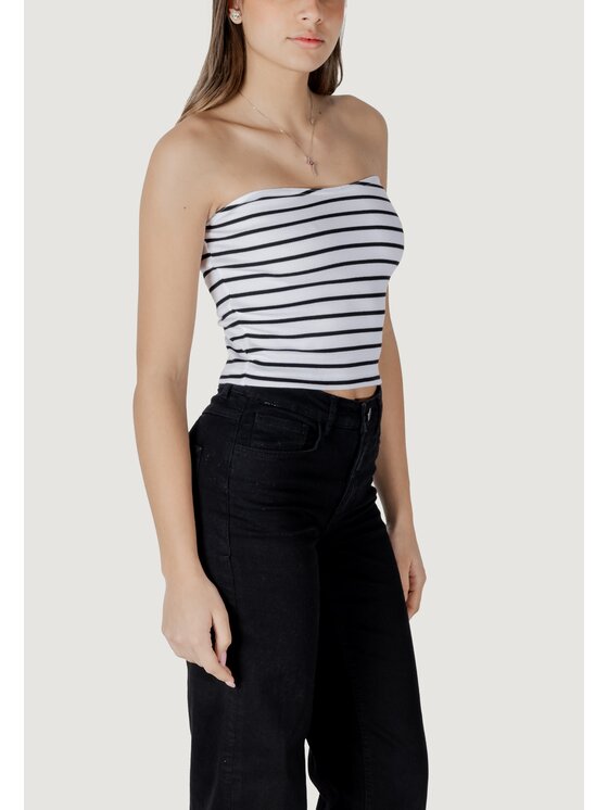 Calvin Klein Jeans Calvin Klein Jeans T-shirt WOVEN LABEL RIB Bianco Rib Fit