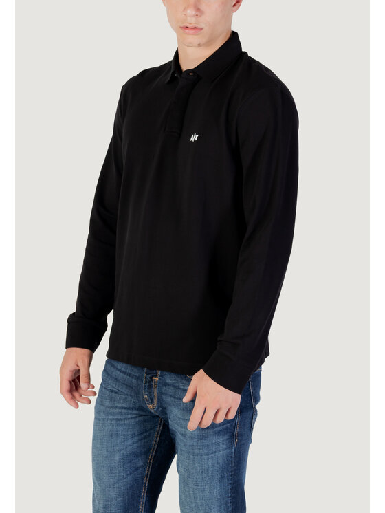 Armani Exchange Armani Exchange Polo XM001288 AF17321 Czarny Casual Fit