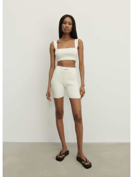 La Mania La Mania Pantaloncini sportivi ENDING Bianco Active Fit