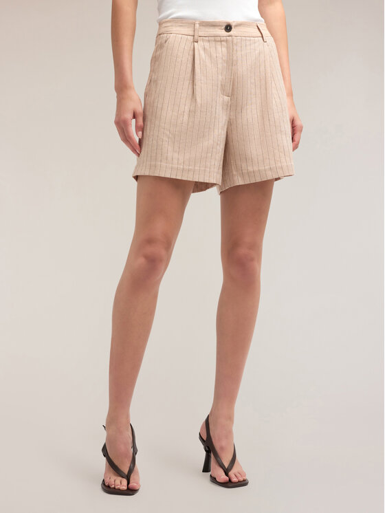 Motivi Motivi Pantaloncini di tessuto P013Q003979N0R2 Crema Regular Fit