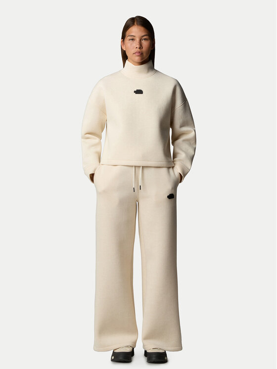 The North Face The North Face Donji dio trenerke NF0A8C25 Bež Wide Leg