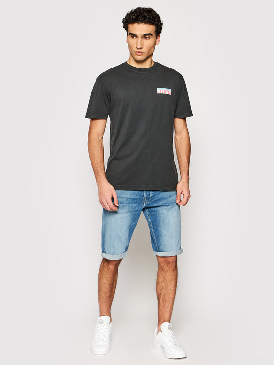 Tommy Jeans Marškinėliai Photoprint DM0DM10619 Pilka Regular Fit • Modivo.lt
