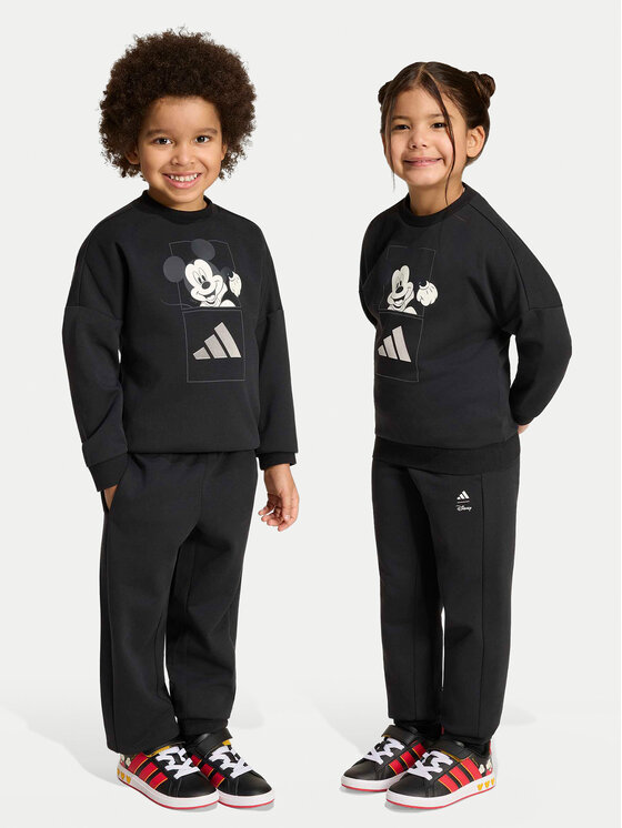 adidas adidas Sportinis kostiumas Disney Mickey Mouse KG6127 Juoda Regular Fit