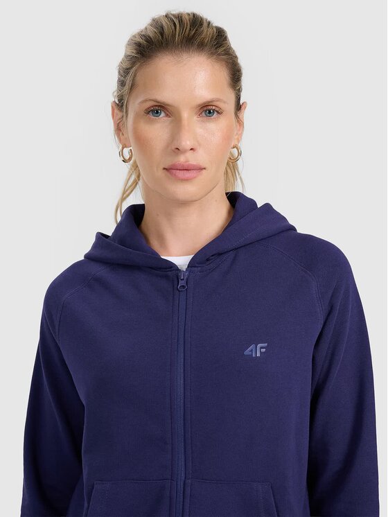 4F 4F Mikina FWMM00TSWSF1763-31S Modrá Regular Fit