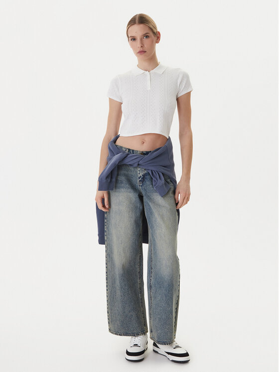 RVCA RVCA Sweter Dawn 23B071502 Biały Regular Fit