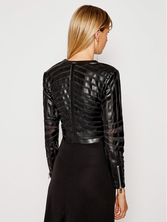 Giacca in similpelle Malcolm PGP21180GB Nero Slim