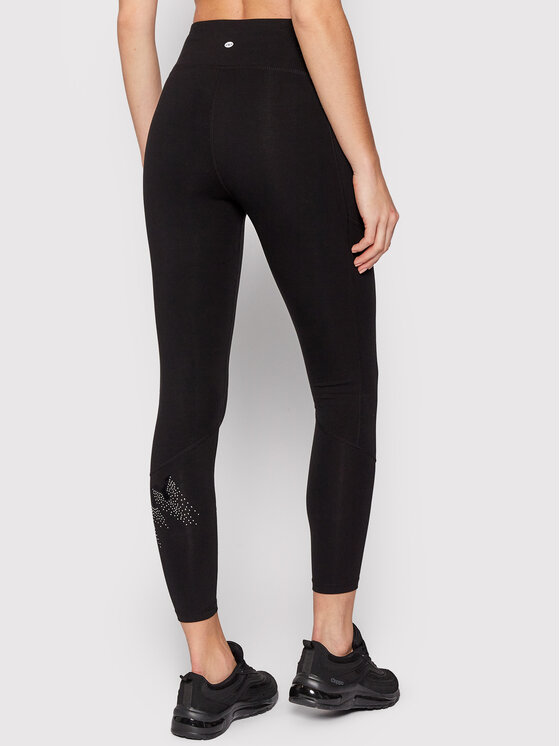 Leggings DP1P2774 Nero Slim Fit