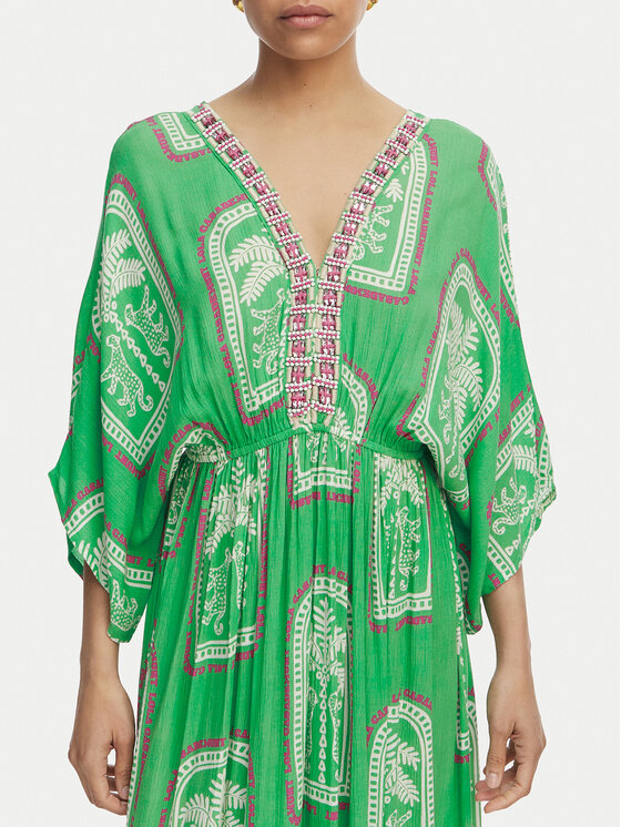 LOLA CASADEMUNT LOLA CASADEMUNT Ljetna haljina LS2616049 Svijetlo zelena Relaxed Fit