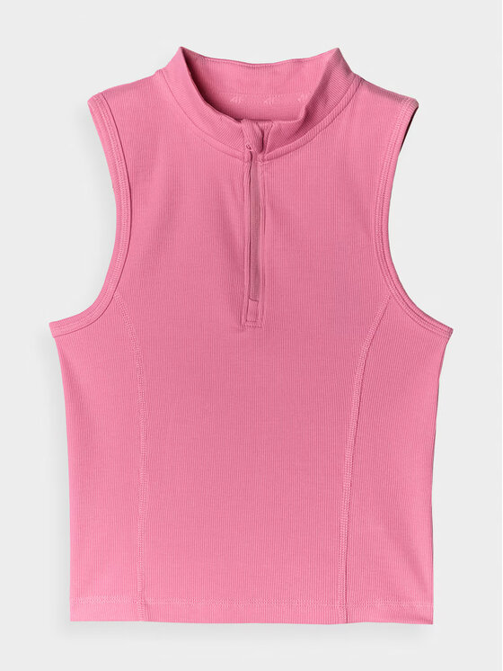 4F 4F Top 4FRAW24TSLEF182-54S Rosa Slim Fit