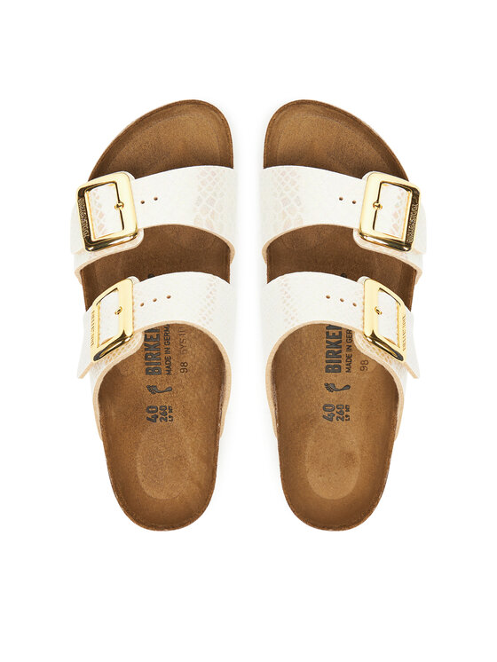 Birkenstock Birkenstock Klapki Sydney Cushion Buckle 1030258 Écru