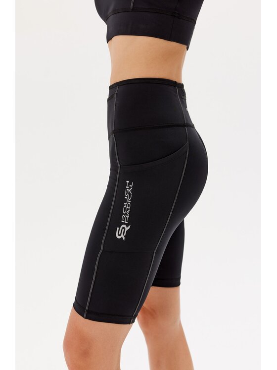 ROUGH RADICAL ROUGH RADICAL Pantaloncini sportivi FUSION SHORTS Nero Slim Fit