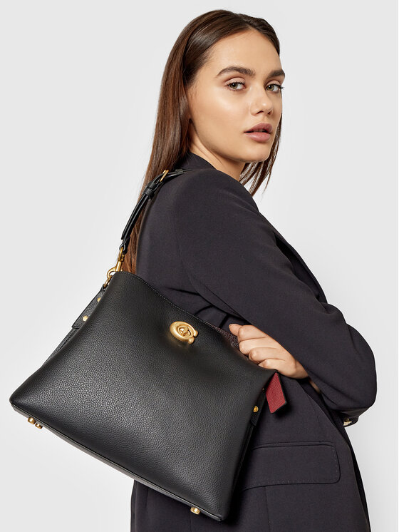 Coach Coach Handtasche Plshd Pbbl Willow Sb C2621 Schwarz