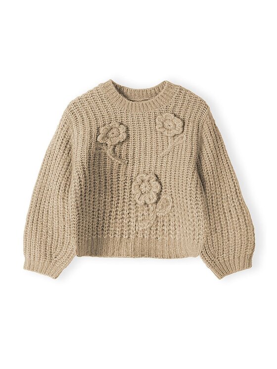 minoti minoti Sweter 32KNIT101 Beżowy Regular Fit