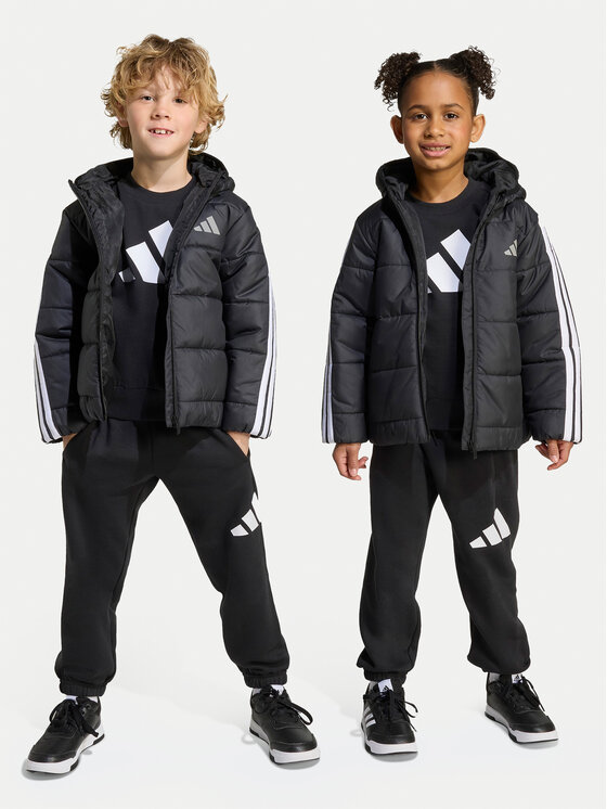 adidas adidas Kurtka zimowa Essentials 3-Stripes JW2443 Czarny Regular Fit