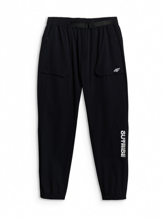 4F 4F Joggery WHEEL & WAVE Czarny Regular Fit