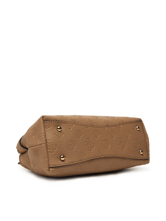 Guess Guess Дамска чанта Ella Logo Mini HWPD97 46730 Тъмнобежов