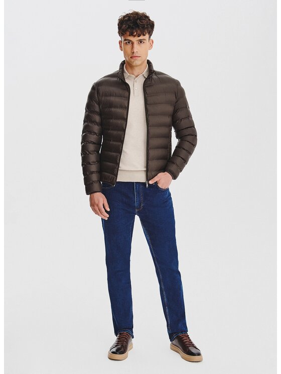 Pako Lorente Pako Lorente Kurtka przejściowa P25WF-5X-001 Brązowy Classic Fit