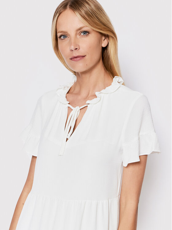 DKNY DKNY Φόρεμα καλοκαιρινό DD2B7670 Λευκό Regular Fit