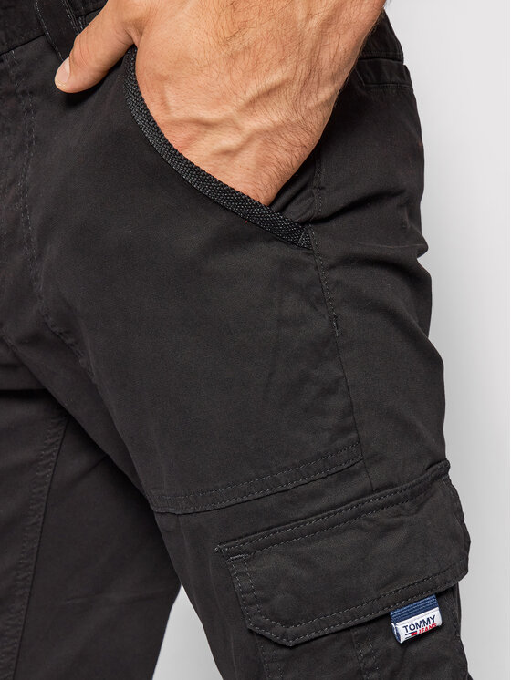 Tommy Jeans Tommy Jeans Παντελόνι υφασμάτινο Scanton DM0DM09660 Μαύρο Slim Fit