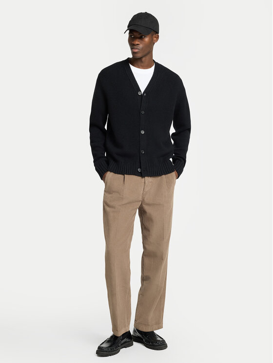 Selected Homme Selected Homme Pletena jopica Cody 16095620 Črna Relaxed Fit