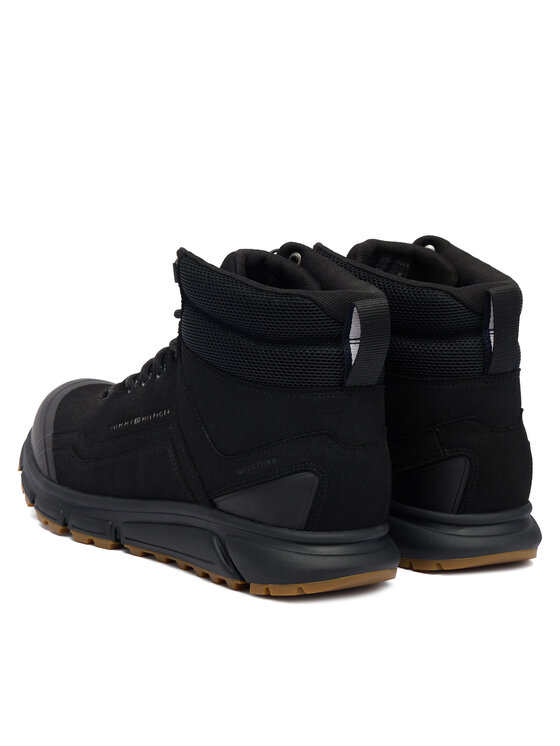 Tommy Hilfiger Tommy Hilfiger Auliniai batai Outdoor Runner Hi Wpm FM0FM05575 Juoda
