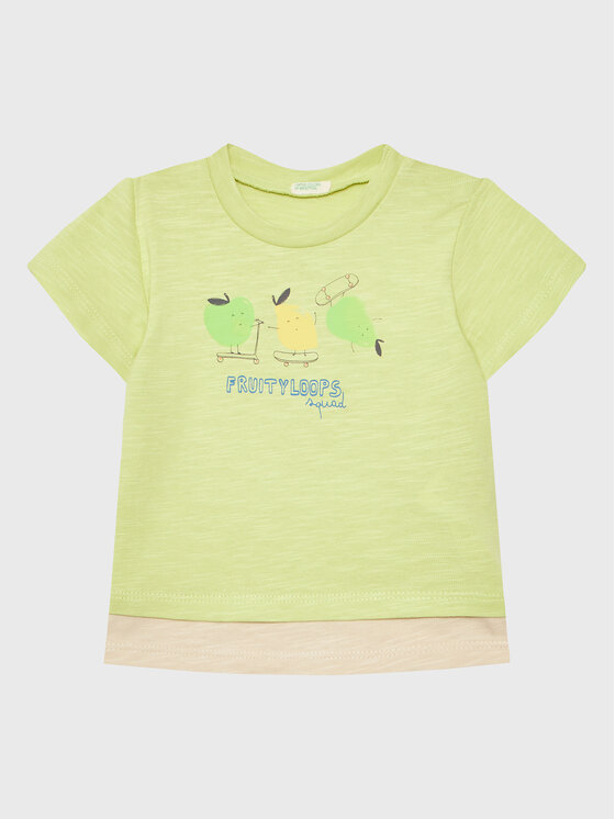 United Colors Of Benetton T-Shirt - Kinderkleidung, Größe 56 Grün 3F93A102K