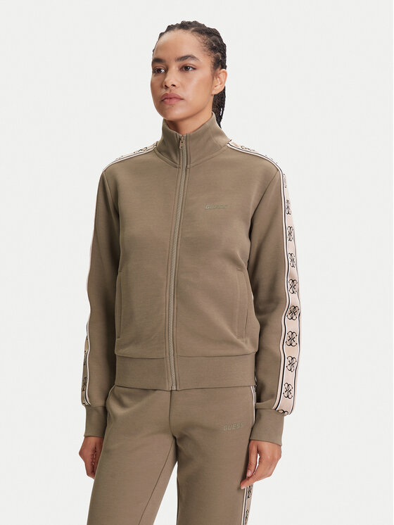 Guess Guess Bluză V2YQ16 KB3P2 Maro Regular Fit