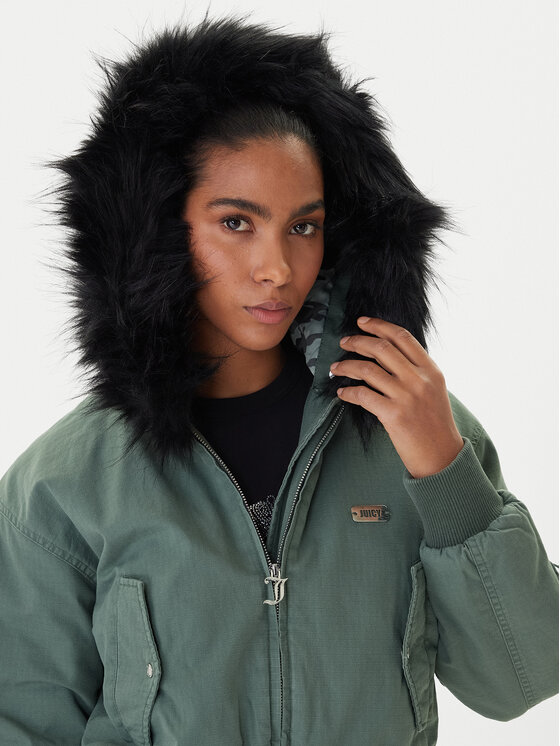 Juicy Couture Juicy Couture Bomberjacke JCOIJ225553 Grün Regular Fit