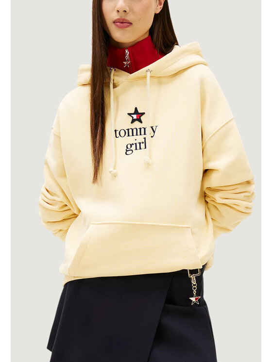 Tommy Jeans Tommy Jeans Felpa DN0DN00099 Bianco Casual Fit