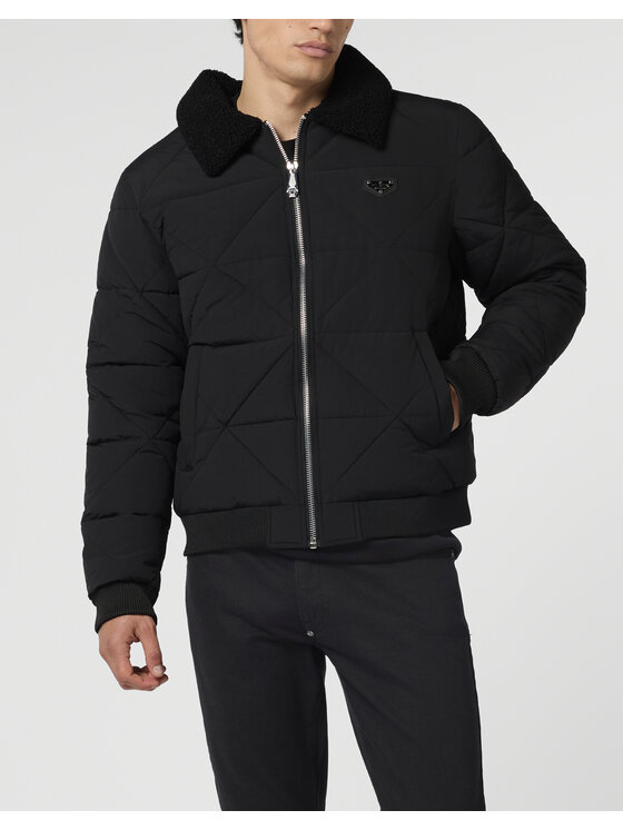 PHILIPP PLEIN PHILIPP PLEIN Kurtka zimowa 28626 Czarny Regular Fit