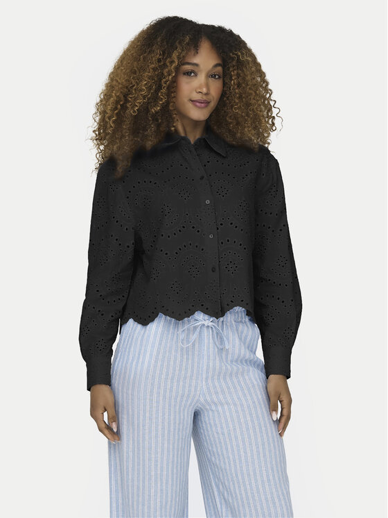 ONLY Cămașă Valais 15269568 Negru Loose Fit