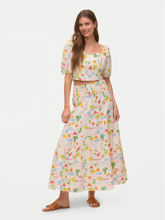 Vero Moda Vero Moda Блузка Elena 10351014 Світло-бежевий Regular Fit