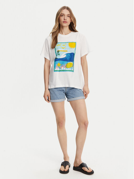 Roxy Roxy Футболка ERJZT05899 Білий Relaxed Fit