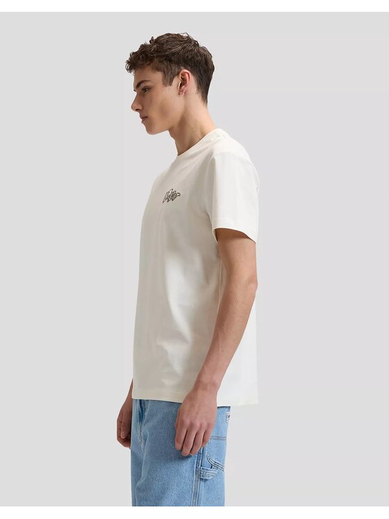 Lee Lee T-Shirt FLAG TEE Biały Regular Fit