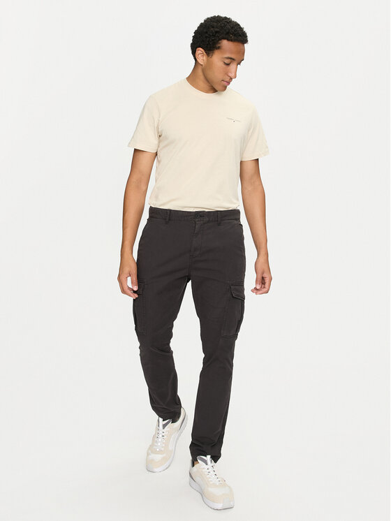 Tommy Jeans Tommy Jeans Тишърт Linear Chest DM0DM18555 Бежов Slim Fit