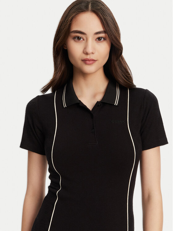 Guess Guess Kootud kleit V5YK00 KCX12 Must Regular Fit