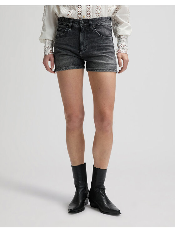 Lee Lee Szorty jeansowe RIDER SHORT 3IN Szary Straight Leg