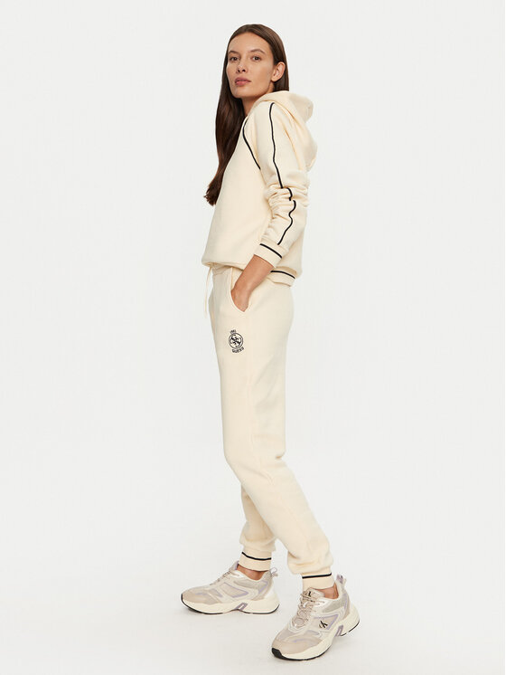 Guess Guess Долнище анцуг Nia V4BB06 KCHU1 Бежов Regular Fit