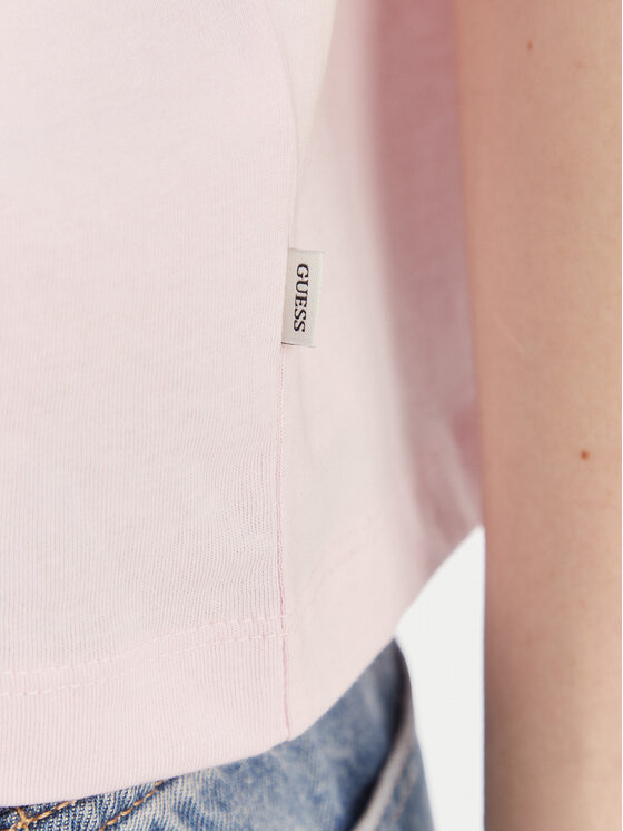 Guess Jeans Guess Jeans T-Shirt W4YI73 K8HM0 Ροζ Regular Fit