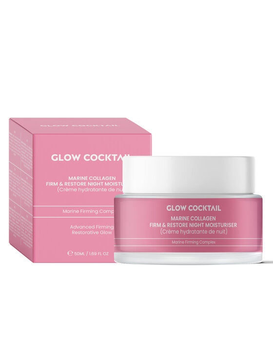 Glow Cocktail Glow Cocktail Krem Nocny Kolagen Morski – Ujędrniający 50 ml Pielęgnacja na noc