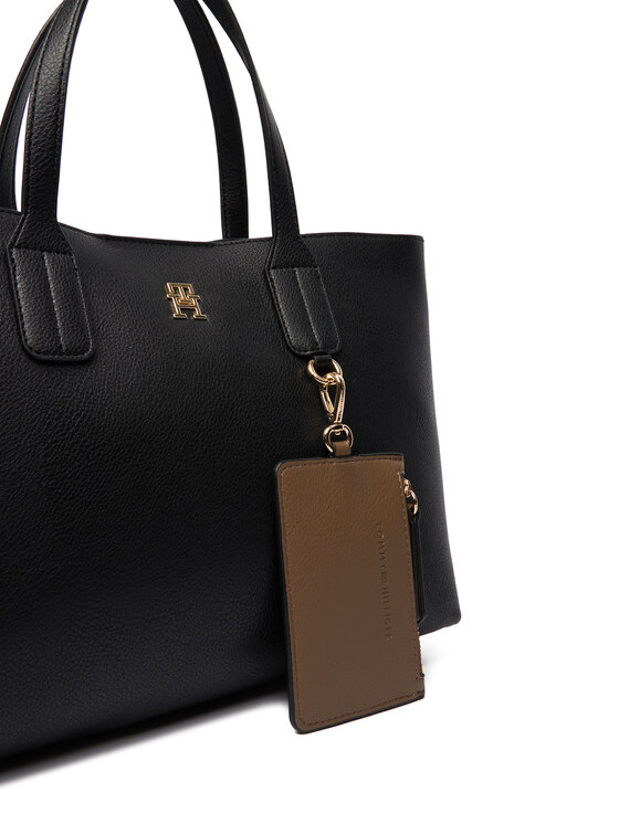 Tommy Hilfiger Tommy Hilfiger Torbica Th Icon Mini Tote AW0AW18233 Crna
