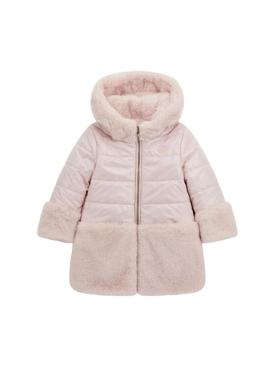 Guess Guess Kurtka zimowa giubbino bambina ballet pink Różowy Long Fit