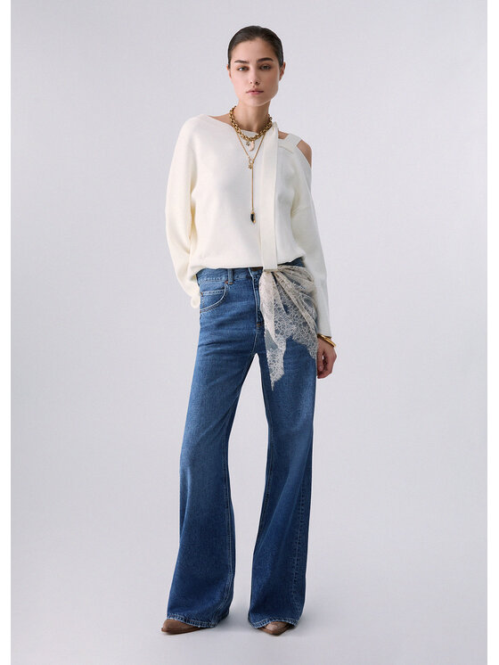 Liu Jo Liu Jo Maglione WF6396MS99E10701 Bianco Regular Fit